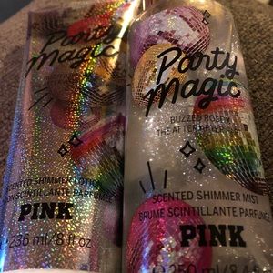 Pink body spray,lotion